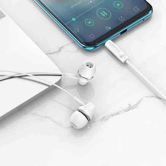 Навушники BOROFONE BM74 з мікрофоном, білі Київ