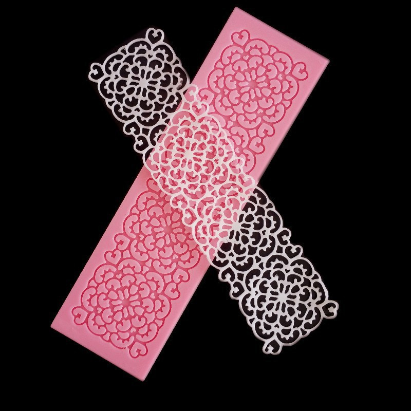 Молд кондитерский Кружевной 156 на 45 мм розовый Киев - изображение 7
