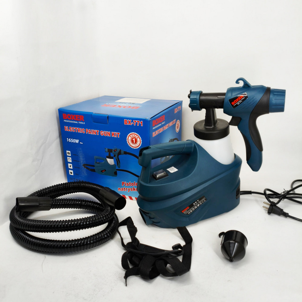 Краскопульт електричний для стін 1650 Вт Boxer BX-771 електричний фарборозпилювач JL-92 Львів - фото 12