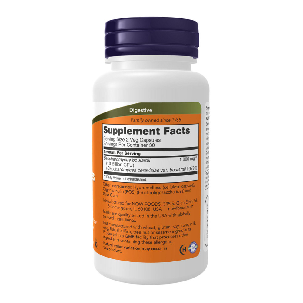 Сахаромицеты буларди Now Foods Saccharomyces Boulardii 60 вег капс Киев - изображение 2