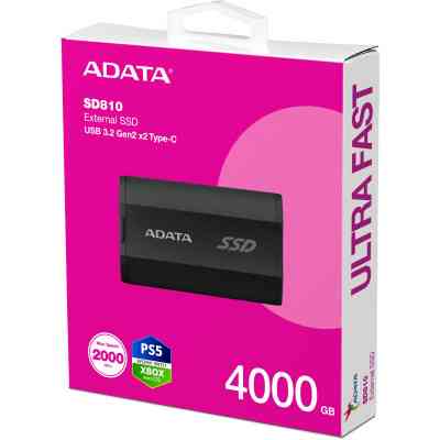 Накопичувач SSD USB 3.2 4TB ADATA (SD810-4000G-CBK) Вінниця