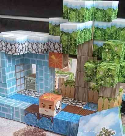 Конструктор магнитный Майнкрафт 100 блоків. Харків