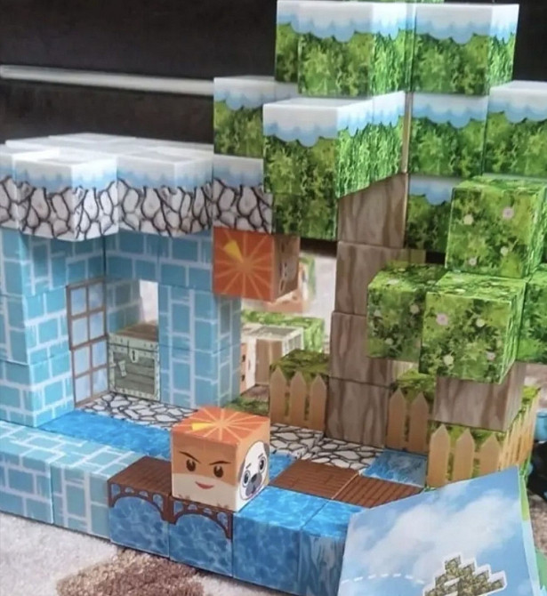 Конструктор магнитный Майнкрафт 100 блоків. Харьков - изображение 3