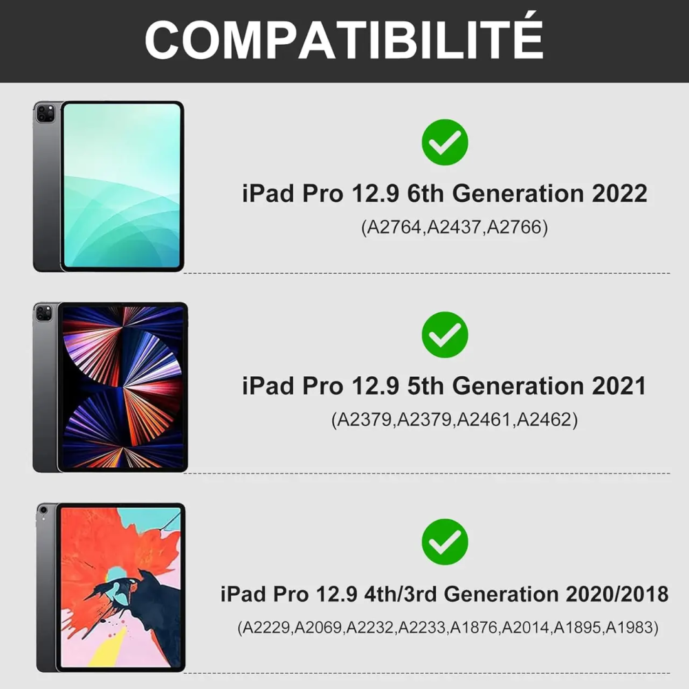 Чехол-клавиатура JADEMALL для iPad Pro 12.9