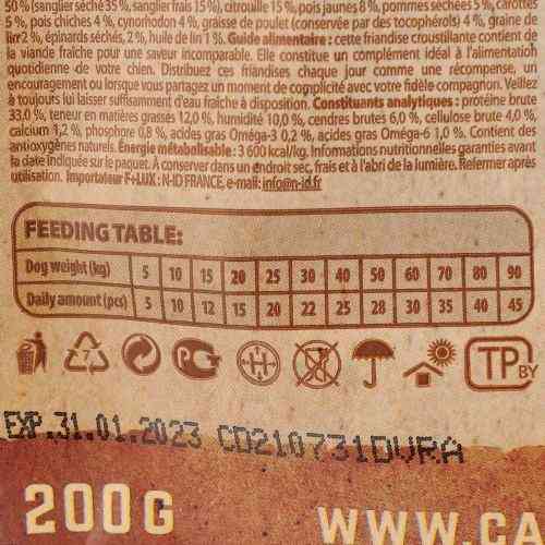 Лакомство Carnilove Dog Crunchy Snack Wild Boar with Rosehips для активных собак для быстрого восстановления с диким кабаном и ши Киев