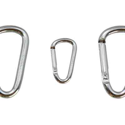 Карабин туристический Tramp Набір 10 шт без муфти 6 cм Silver (UTRA-300-silver) Винница