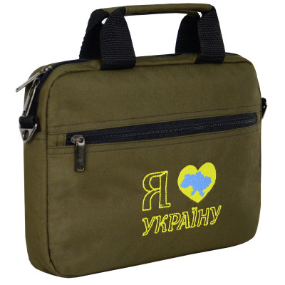 Сумка для ноутбука Porto 12'' PN12 LoveUkraine Green (PN12GR_LoveUkr) Винница - изображение 2