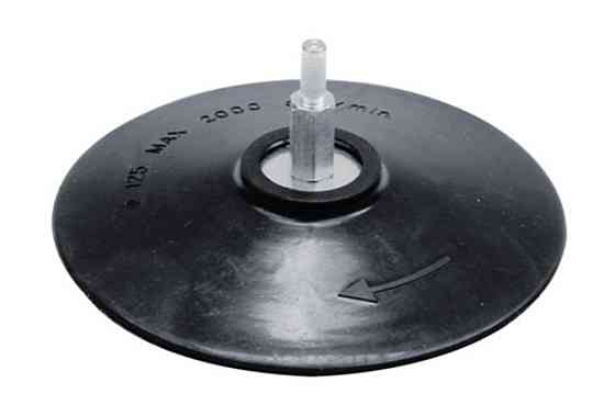 Круг-насадка шліфувальна VOREL з липучкою : Ø-125мм HEX(6-гран. хвостовик)  [12/120] Одеса