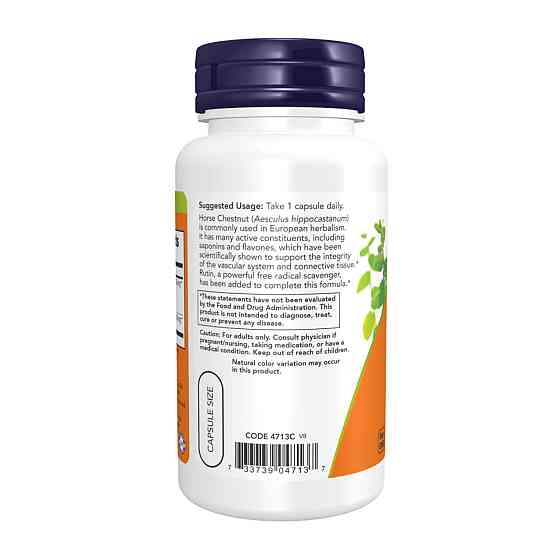 Конский каштан Now Foods Horse Chestnut 300 mg 90 вег капсул Киев