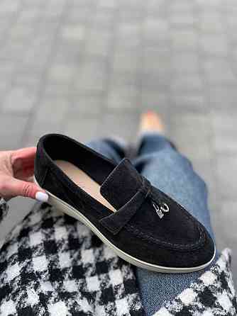 ALLSY Лофери жіночі ALLSY 340-3041-C чорні (весна-осінь, замша натуральна) (5780) Коломия