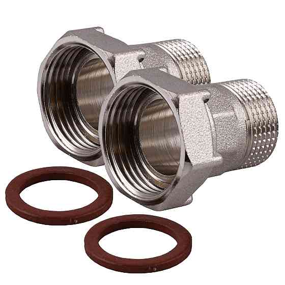 Комплект штуцерів 1″х3/4″ВЗ нікельований NU543B OPTIMUM (000030899) Київ