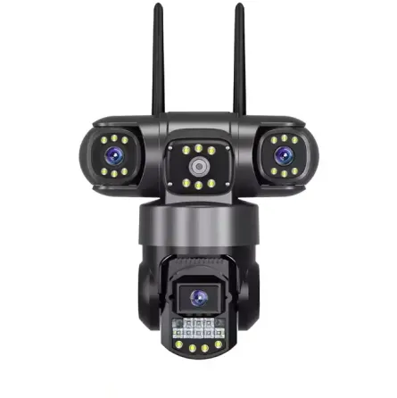 Уличная поворотная 4G IP камера видеонаблюдения EVKVO SC28 V380 Pro | 3 Линзы | 16MP Коломия