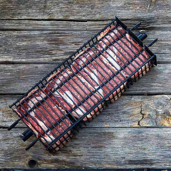 Корзина для вертела SANTOS, для гриля, квадратная, черная, антипригарная 897528 Код: 010973 Ровно