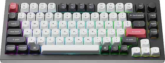 Клавіатура бездротова Keychron Q1 HE Magnetic Switch Black RGB (Q1H-M1-UA) ( 28651 ) Харків