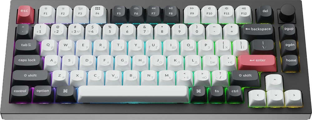 Клавіатура бездротова Keychron Q1 HE Magnetic Switch Black RGB (Q1H-M1-UA) ( 28651 ) Харьков - изображение 2