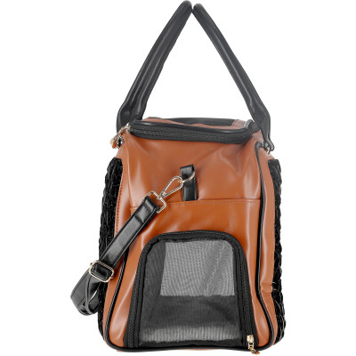 Переноска для животных MISOKO&CO 45x20x30 см черно-коричневая (YIWUMSK70152) Винница - изображение 3