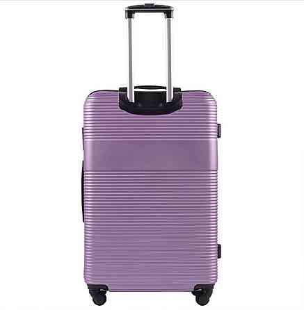 Валіза пластикова WINGS 5398 велика 75 см світло-фіолетова Київ