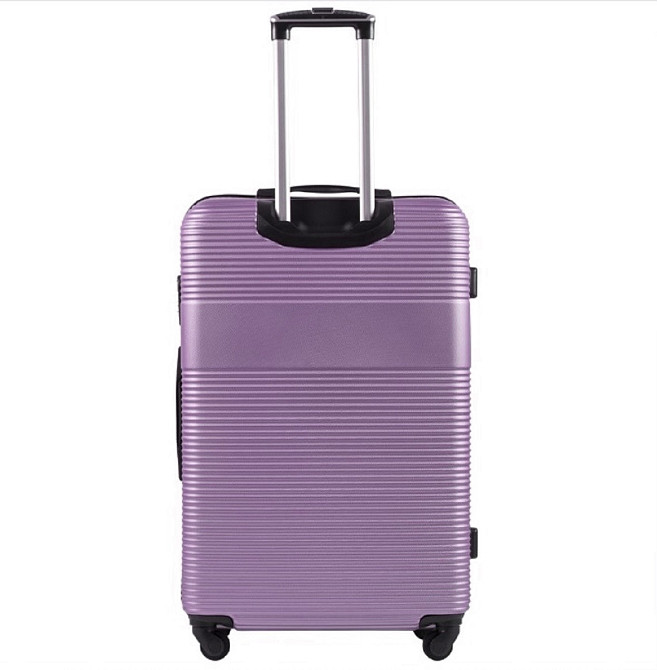 Валіза пластикова WINGS 5398 велика 75 см світло-фіолетова Київ - фото 4