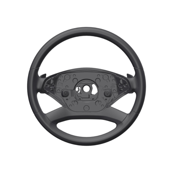 Mercedes-Benz  A2214604403 9E38 Кермо чорна шкіра рестаїл з вібромотором розпізнавання смуги S-class short W221 S-class long V221 Одеса