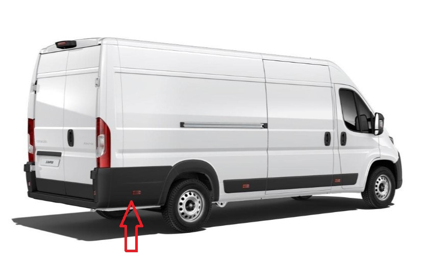 Накладка бокова задня права за аркою під габарит GP Peugeot Boxer 2 Тип 250/290 98.5x52.5cm (1307176070) Київ - фото 2