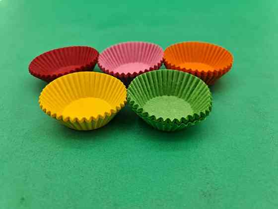 Тартолетка для кексів "Кругла мікс"D30 H9,5 (100шт)/3а/ (1 уп.) Харків