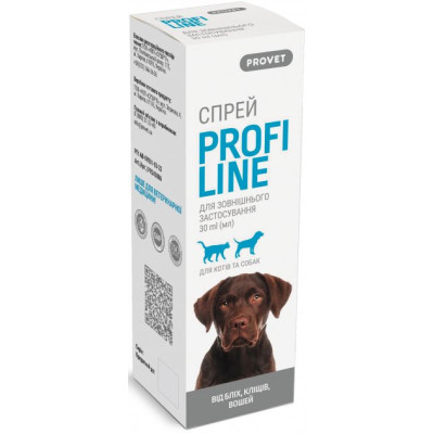 Спрей для животных ProVET Profiline инсектоакарицид для кошек и собак 30 мл (4823082430864) Винница - изображение 2