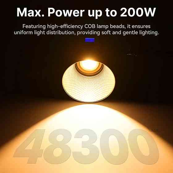 Відеосвітло Ulanzi Vijim 200W Bi-color  Video Light (L079CNA1 VL-200Bi) (без блока живлення) Київ