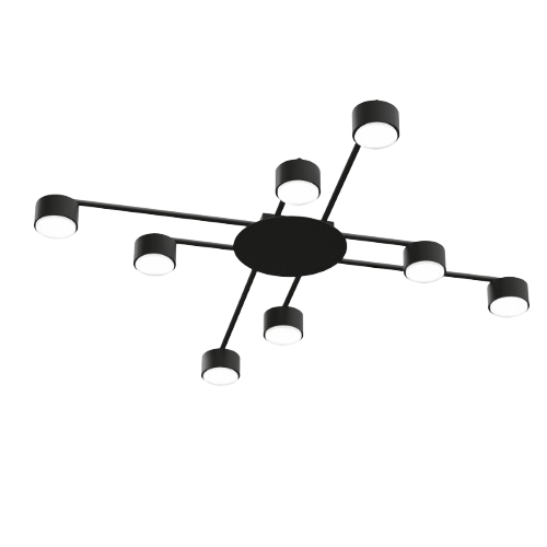 LED Світильник під лампу 8*GX53 накладний чорний VL-SPF22B-B Videx Житомир