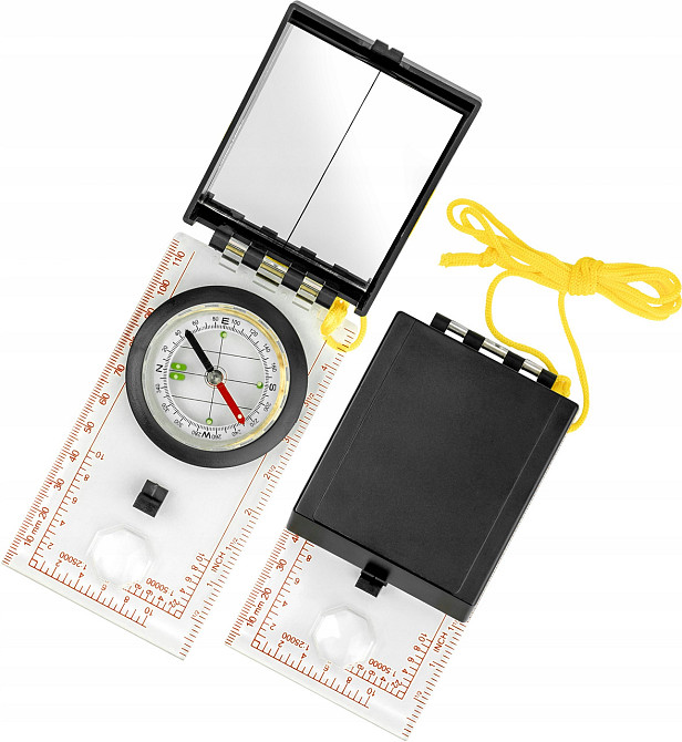 Тактический Компас с картой азимута и стеклом с шнурком Mil-Tec от Sturm (15797000) АБС-пластик Нововолынск - изображение 1