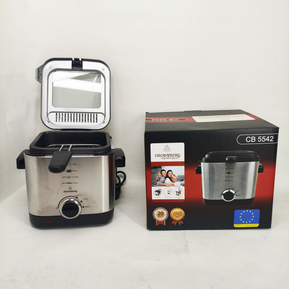 Фритюрниця для дому на 1.5л Crownberg CB-5542 1200Вт SN-70 Львів - фото 10