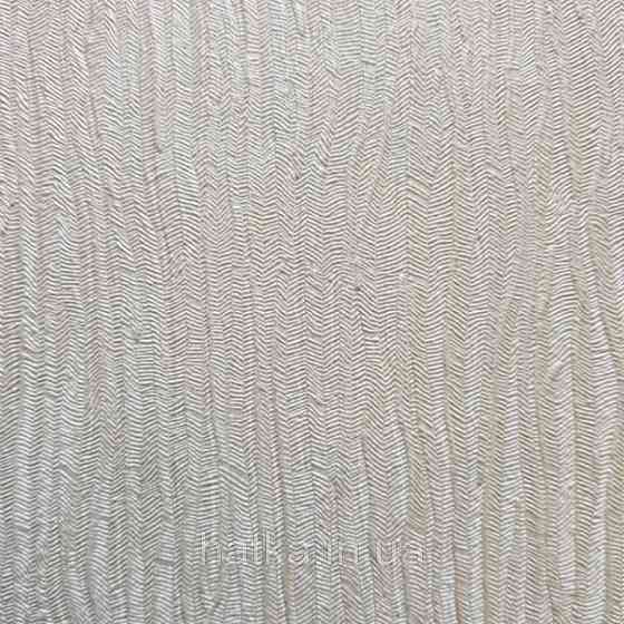 Шпалери вінілові на флізелін Marburg City glam метрові однотонні структурні хвиляста смужка молочні Київ