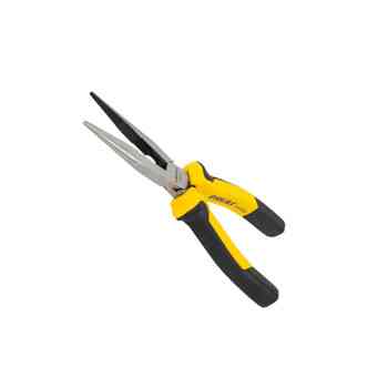 Длинногубцы прямые 200 мм черно-желтые ручки Мукачево