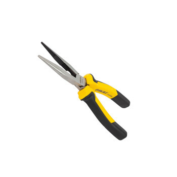 Длинногубцы прямые 200 мм черно-желтые ручки Мукачево - изображение 1