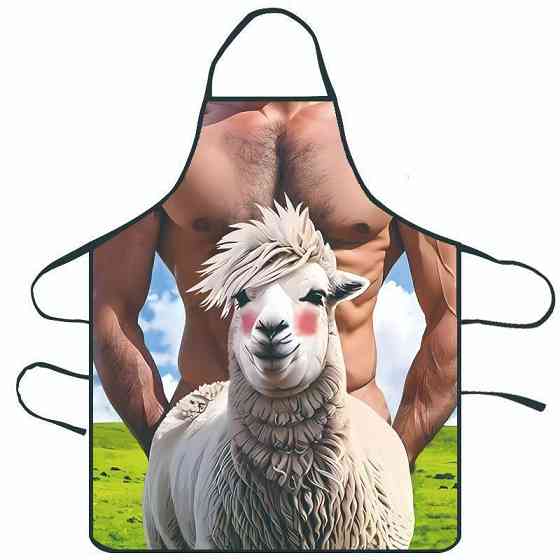 Фартух з голим торсом Ягня 75 на 60 см різнобарвний Київ