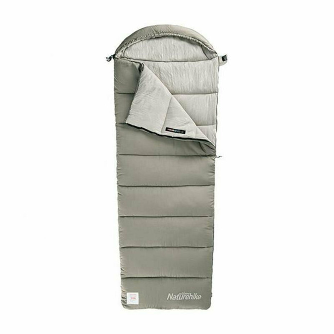 Спальник з капюшоном Naturehike M400 NH20MSD02, down cotton, зелений Київ - фото 1