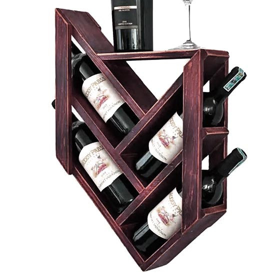 Настенная винная полка 
