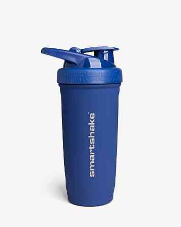 Шейкер спортивний для води та спортивного харчування металевий SmartShake Reforce Stainless Steel 900ml Blue Київ