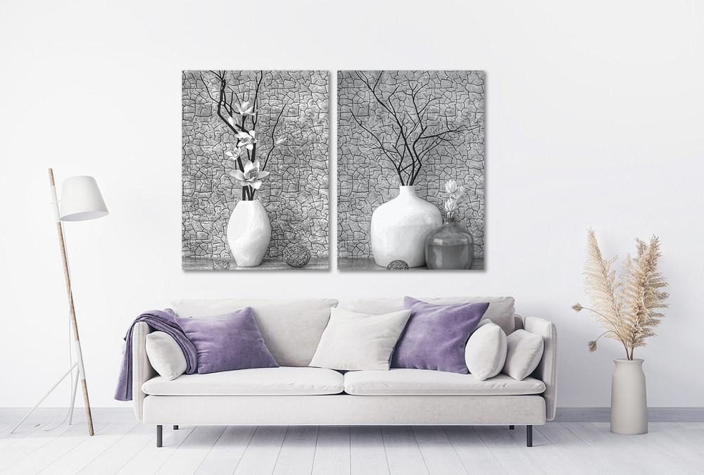 Модульная картина в гостиную / спальню  Квіти у вазі   TLV-2_009 120х170 см Київ - фото 2