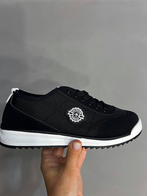 Кросівки жіночі Navigator 3241-1 з текстилю з емблемою чорні, 37, 24 см Київ - фото 1