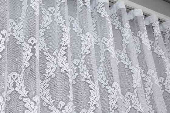 Тюль VR-Textil 716т Жакард Білий 300х270 см (40-980) Київ