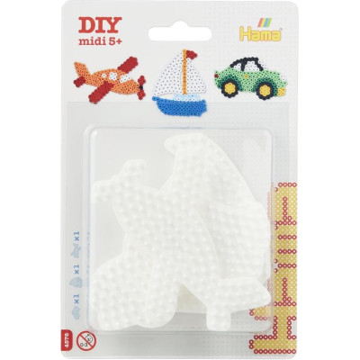 Набор для творчества Hama набор полей для термомозаики (автомобиль, парусник, самолет) (HM-4576) Винница - изображение 1