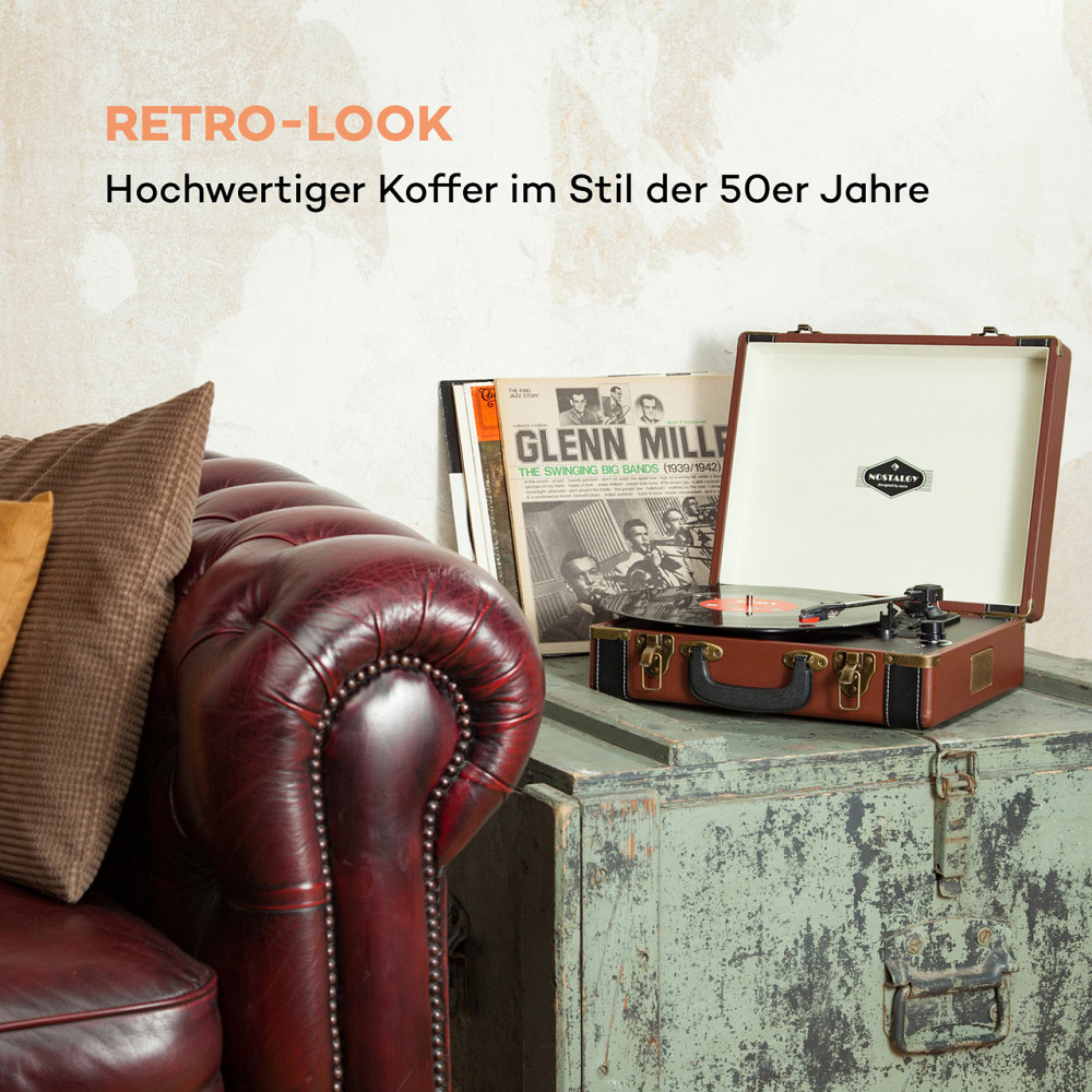 Jerry Lee Retro Turntable LP USB Коричневий Коричневий (Німеччина, читати опис) Рівне - фото 2