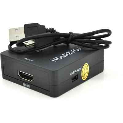 Переходник HDMI F to VGA F 720P/1080P black Voltronic (YT-CM-HDMI/VGA-B) Винница
