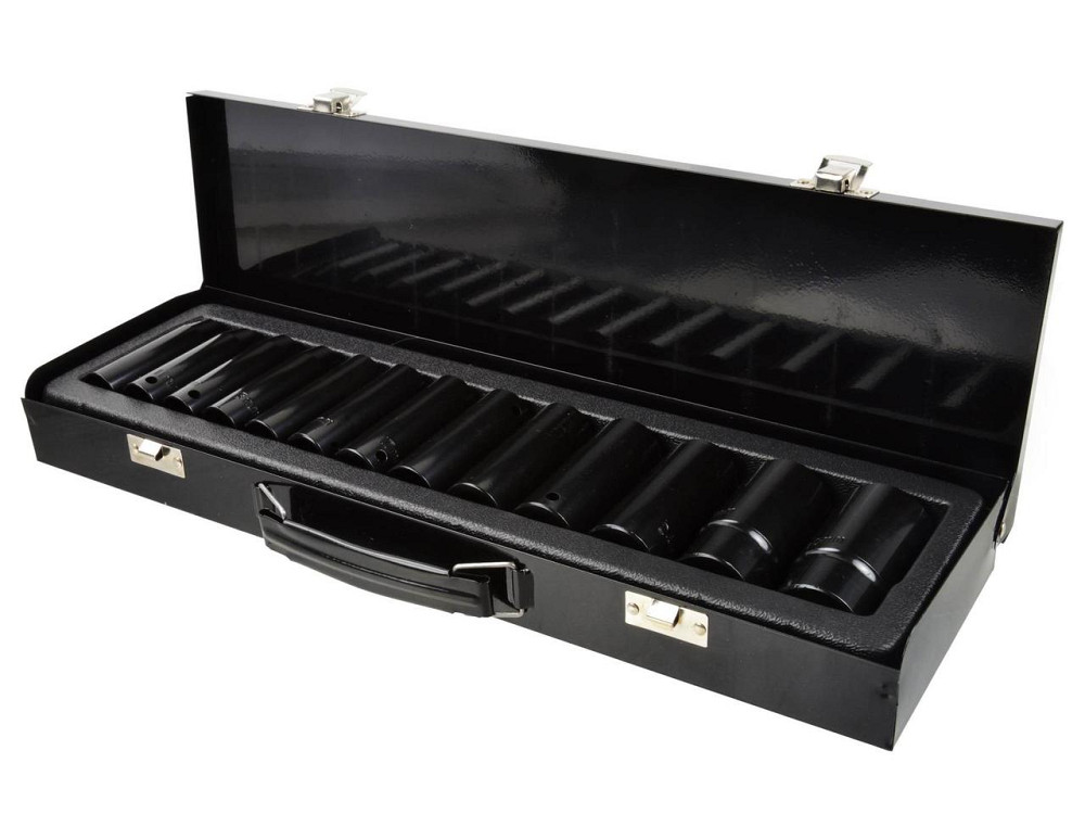 Набір ударних головок торцевих "GeKo" 1/2" 13 штук 10-30 мм [Cr-Mo] Киев - изображение 1