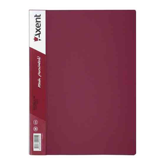 Папка с файлами Axent 40 sheet protectors, burgundy (1040-04-А) Винница