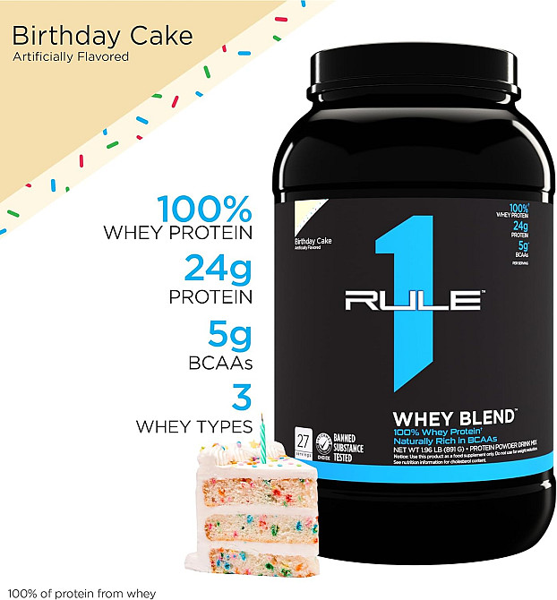 Whey Blend 908 gram ( Birthday Cake) Луцьк - фото 3