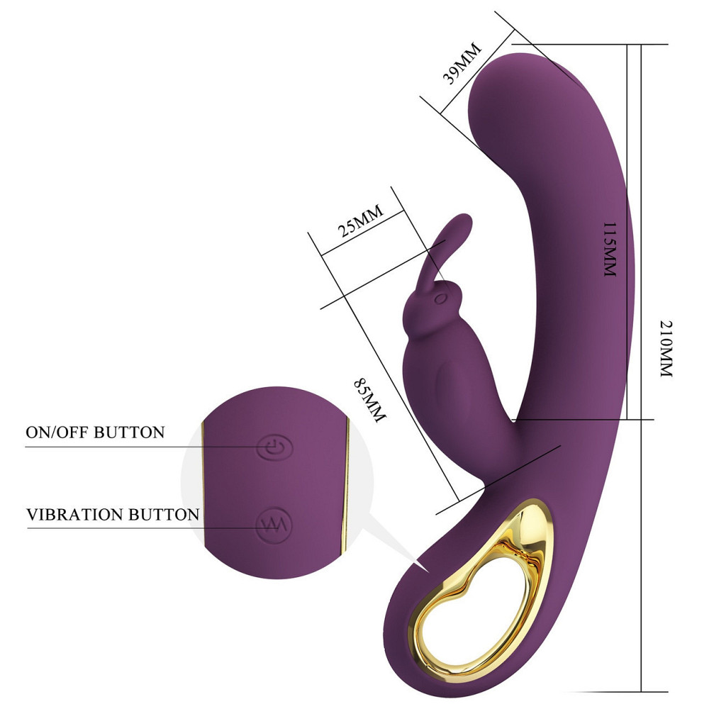 Смарт вибратор серии Pretty Love - Liam purple, BI-014420HP Sex Aura Киев - изображение 7