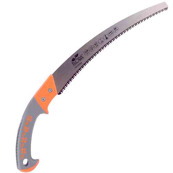 Пила садова вигнута 330 мм 7TPI з чохлом FLORA (5023284) Київ