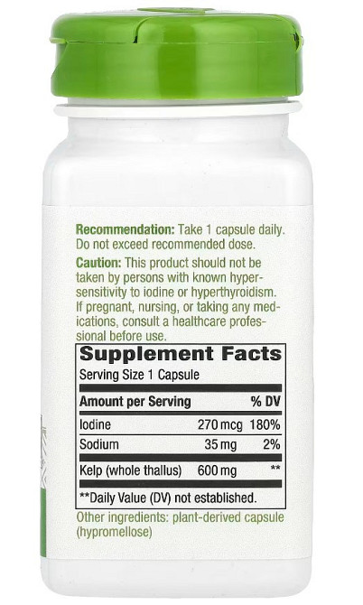 Ламинария Nature's Way Kelp 100 vcaps Киев - изображение 2