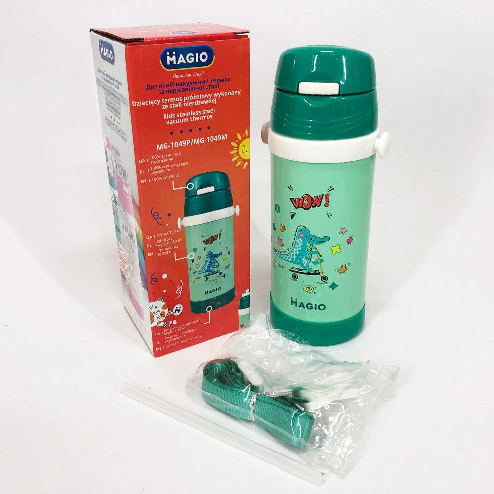 Вакуумный термокружка термос Magio MG-1049M 350 мл, Термос для питьевой воды туристический QT-37 Львов - изображение 6